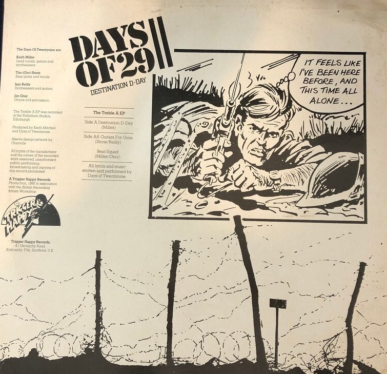 Destination D Day record Cover reverse