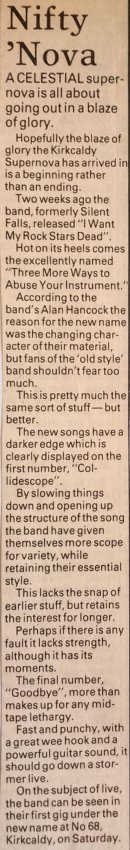 Supernova News Clipping